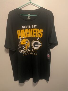 NFL Green Bay Packers Black and Yellow Graphic Tee